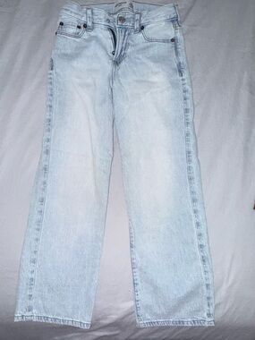 abercrombie kids - boys Light Wash baggy jeans